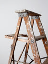 vintage wooden painter's ladder