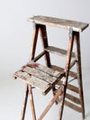 vintage wooden painter's ladder