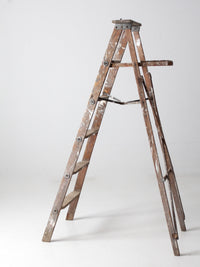 vintage wooden painter's ladder