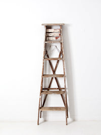 vintage wooden painter's ladder