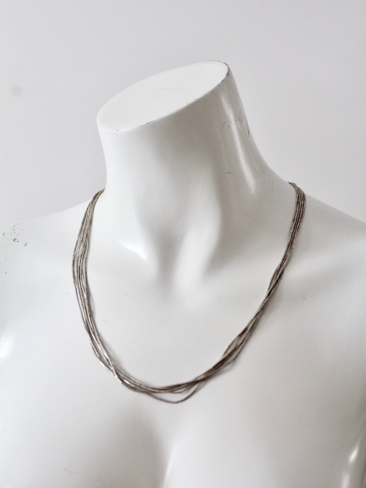 vintage heishi bead necklace