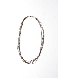vintage heishi bead necklace