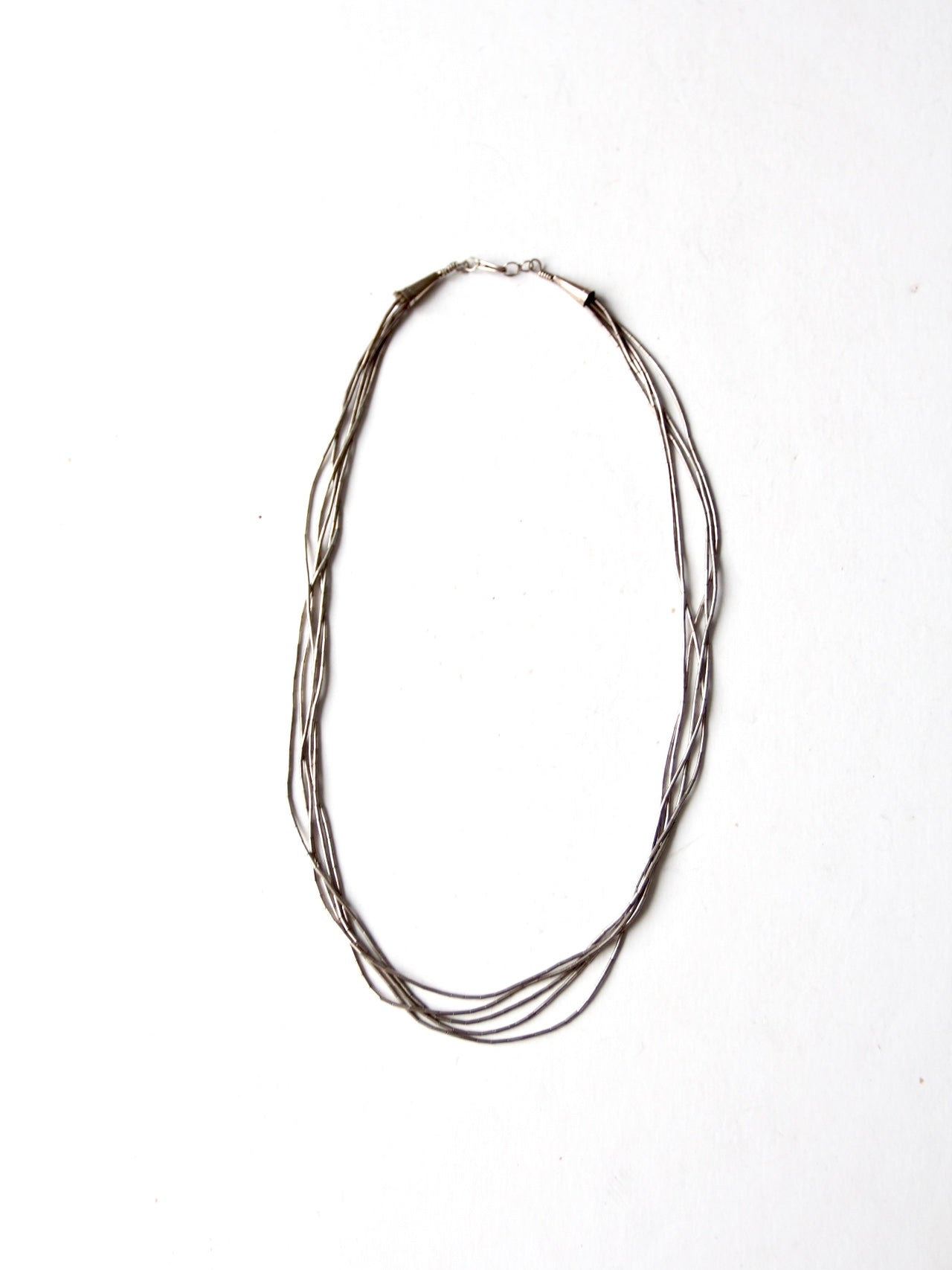 vintage heishi bead necklace
