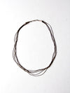 vintage heishi bead necklace