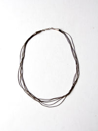 vintage heishi bead necklace
