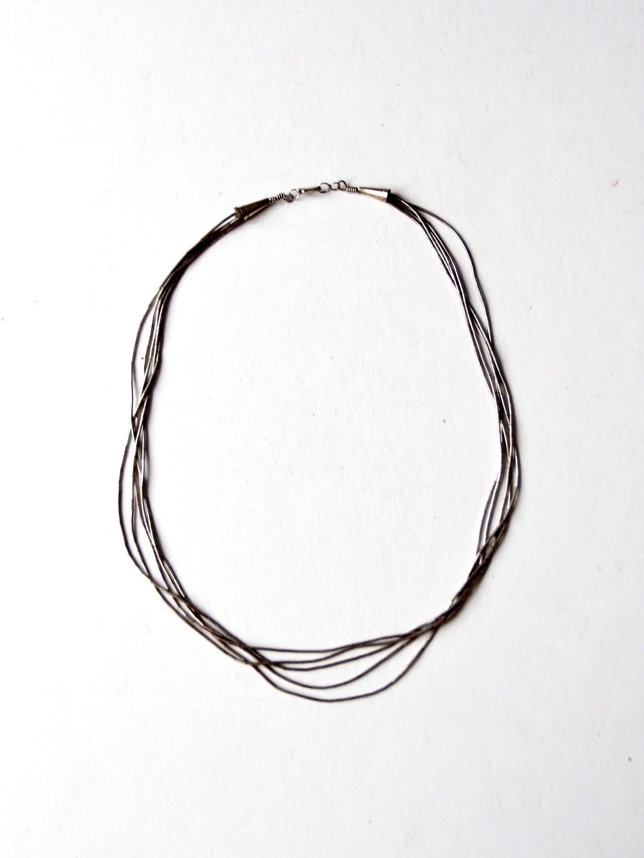 vintage heishi bead necklace