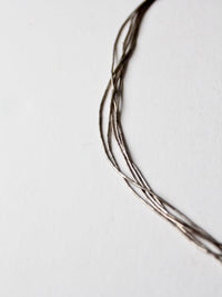 vintage heishi bead necklace