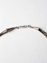 vintage heishi bead necklace