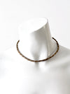 vintage mixed metal choker necklace
