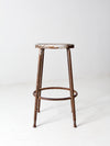 vintage industrial metal stool