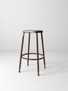 vintage industrial metal stool