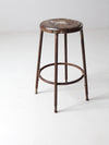 vintage industrial metal stool