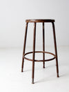 vintage industrial metal stool