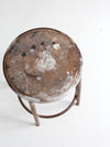 vintage industrial metal stool