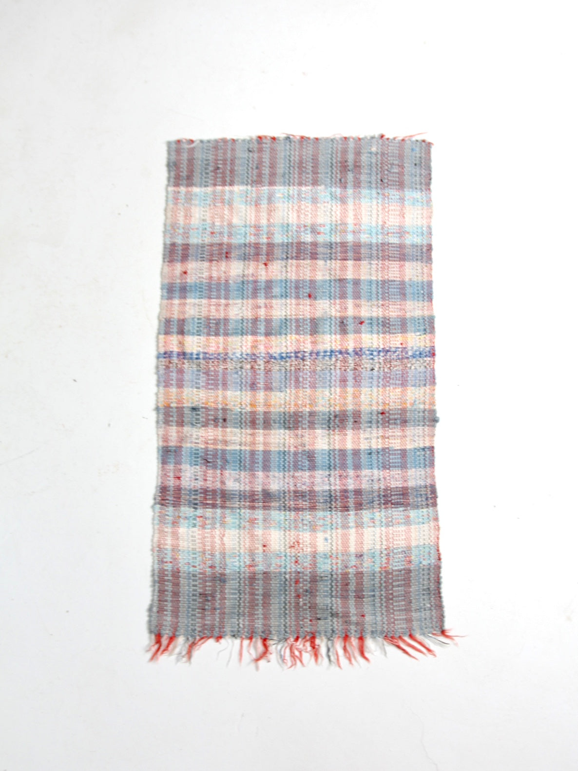 vintage striped rag rug