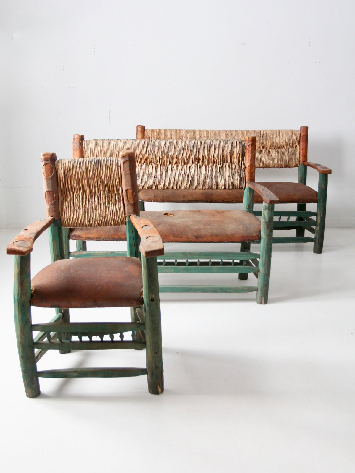 vintage hacienda chair and sofa set