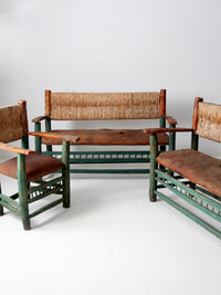 vintage hacienda chair and sofa set