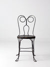 vintage black ice cream parlor chair