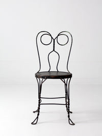 vintage black ice cream parlor chair