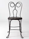 vintage black ice cream parlor chair