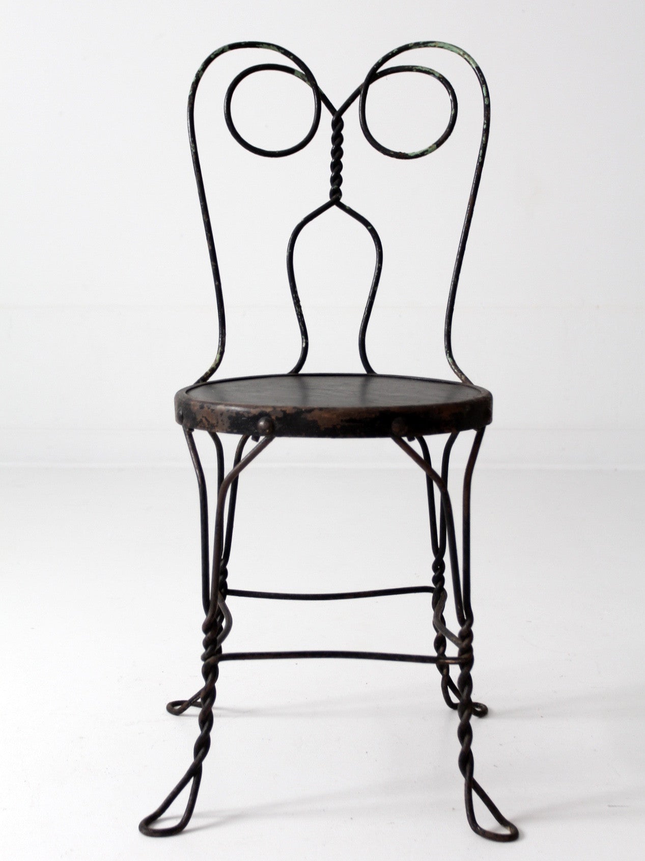 vintage black ice cream parlor chair