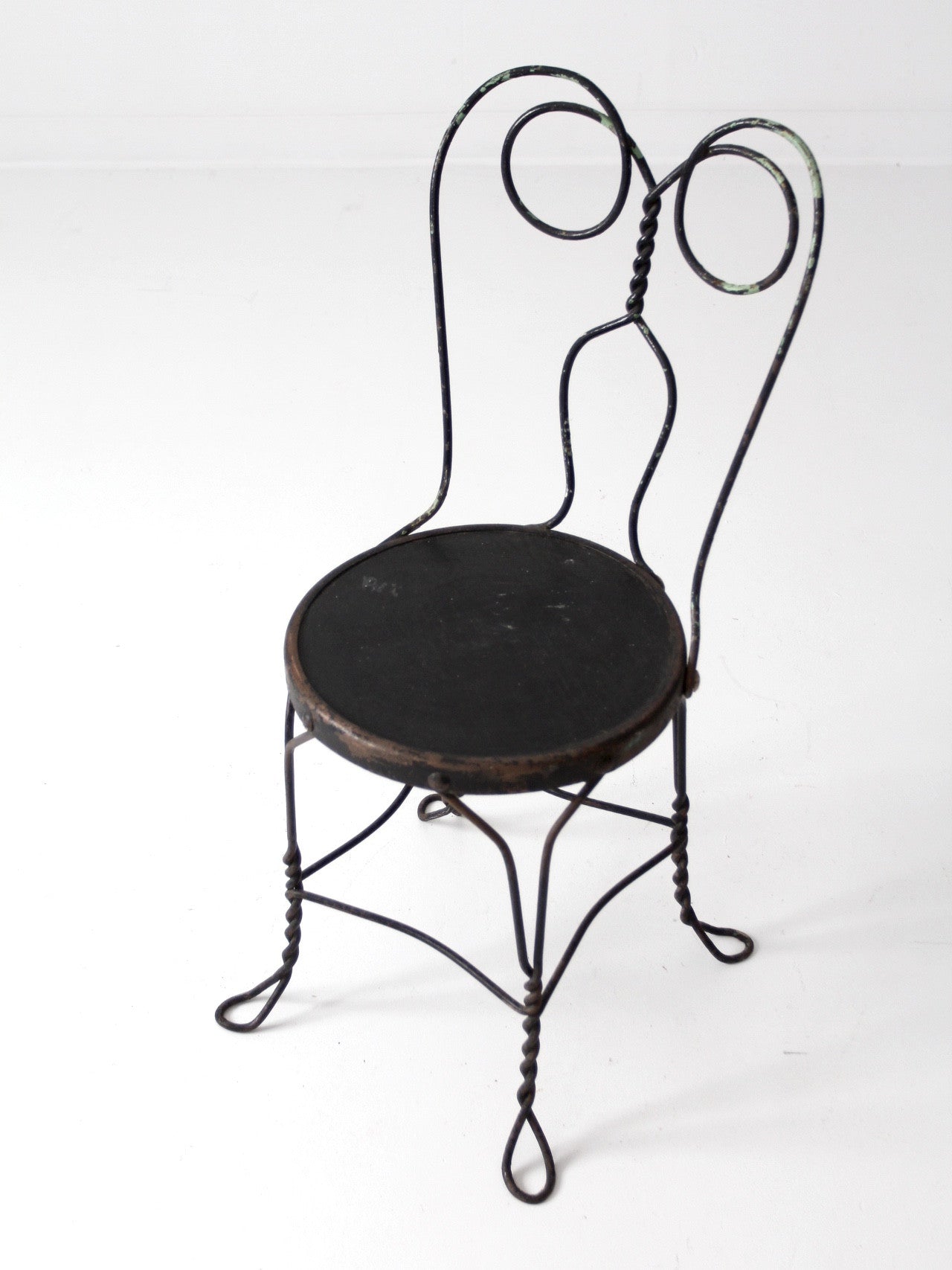 vintage black ice cream parlor chair