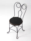 vintage black ice cream parlor chair