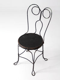 vintage black ice cream parlor chair