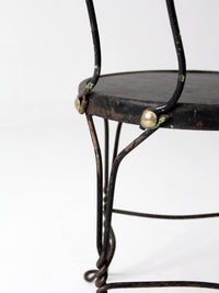 vintage black ice cream parlor chair
