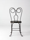 vintage black ice cream parlor chair