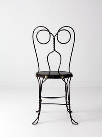vintage black ice cream parlor chair