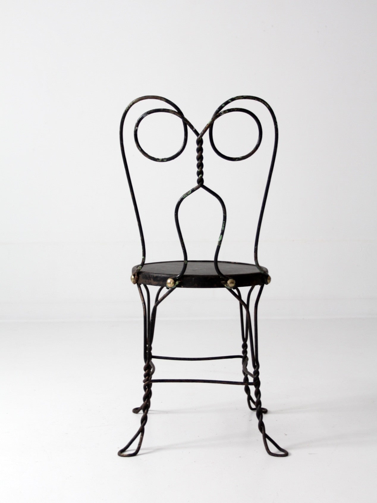 vintage black ice cream parlor chair