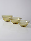 Depression glass kitchen bowls set/3