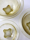 Depression glass kitchen bowls set/3