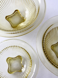 Depression glass kitchen bowls set/3