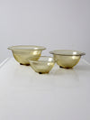 Depression glass kitchen bowls set/3