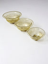 Depression glass kitchen bowls set/3