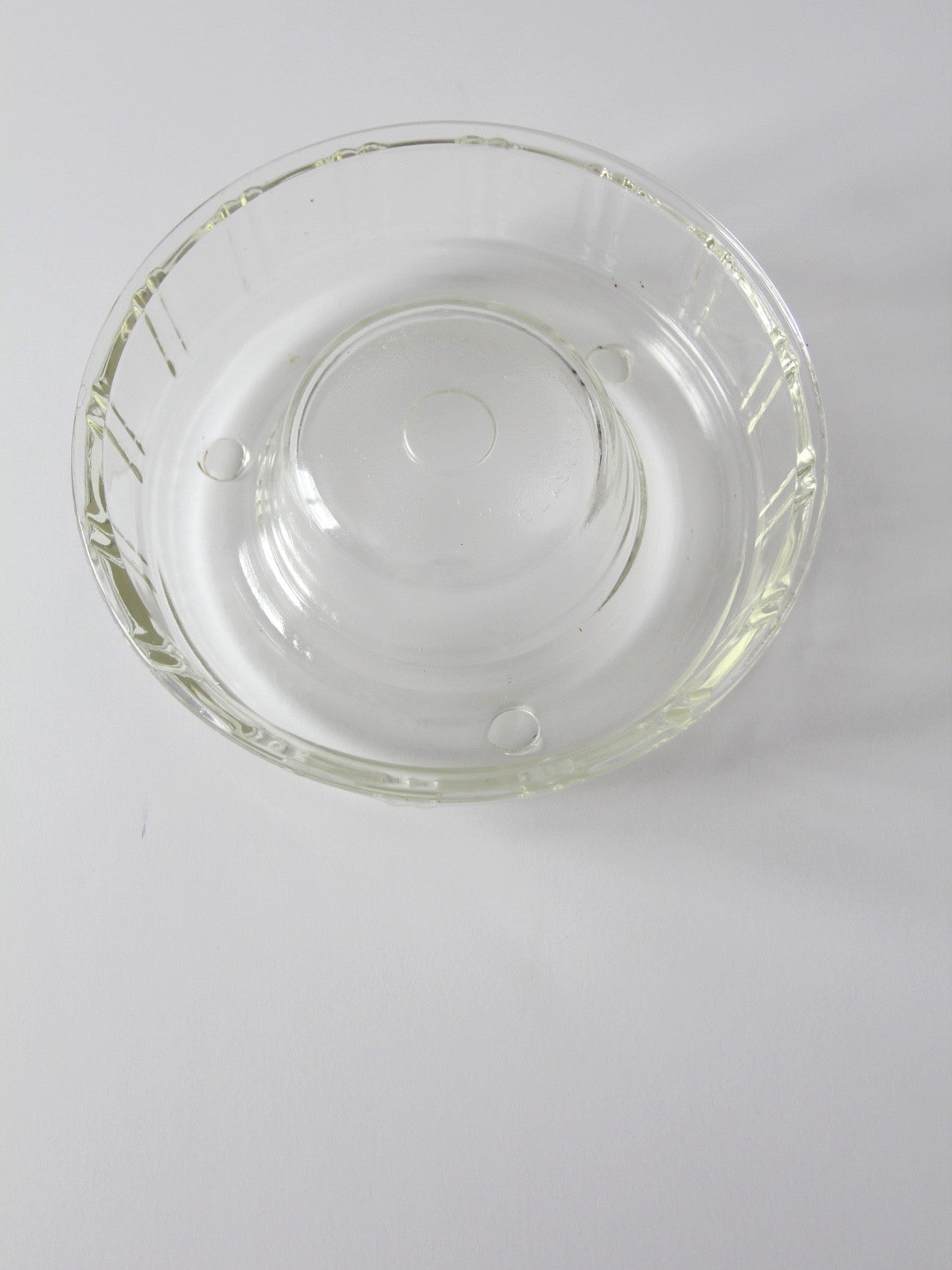 Queen Anne Glasbake glass kitchen mold circa 1942