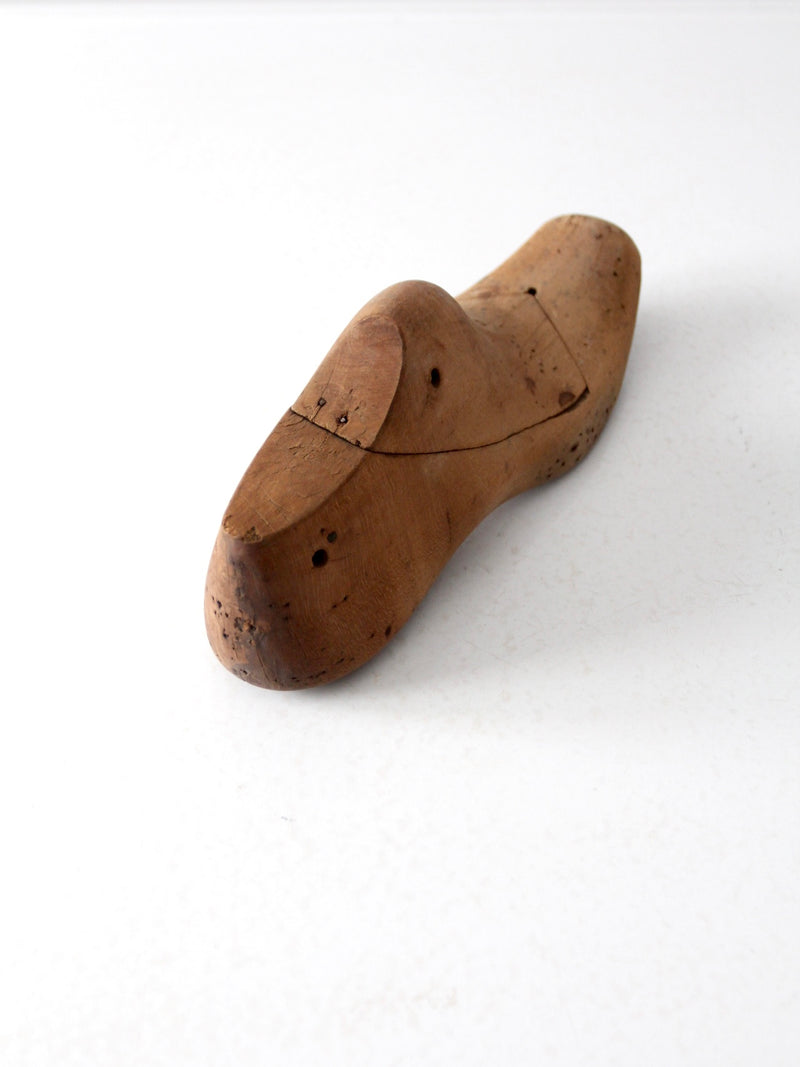 antique wooden shoe last