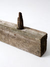 antique wooden peg post
