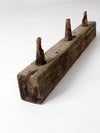 antique wooden peg post