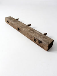 antique wooden peg post