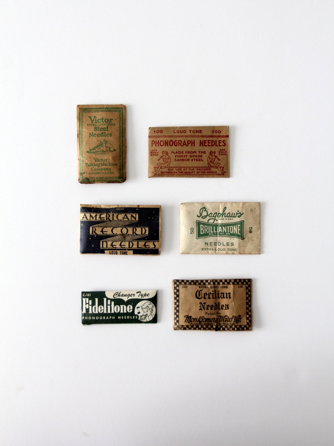 antique phonograph needle collection