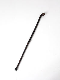 antique burl wood cane