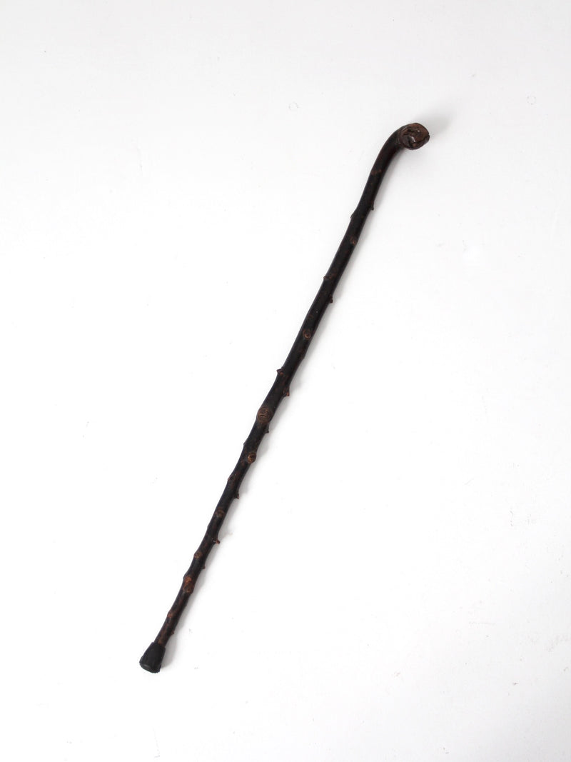 antique burl wood cane