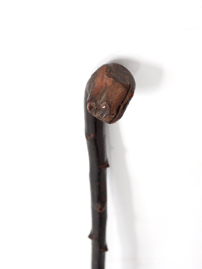 antique burl wood cane