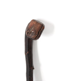 antique burl wood walking stick