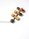 vintage wooden block pull toy