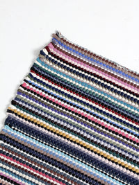 vintage throw rag rug