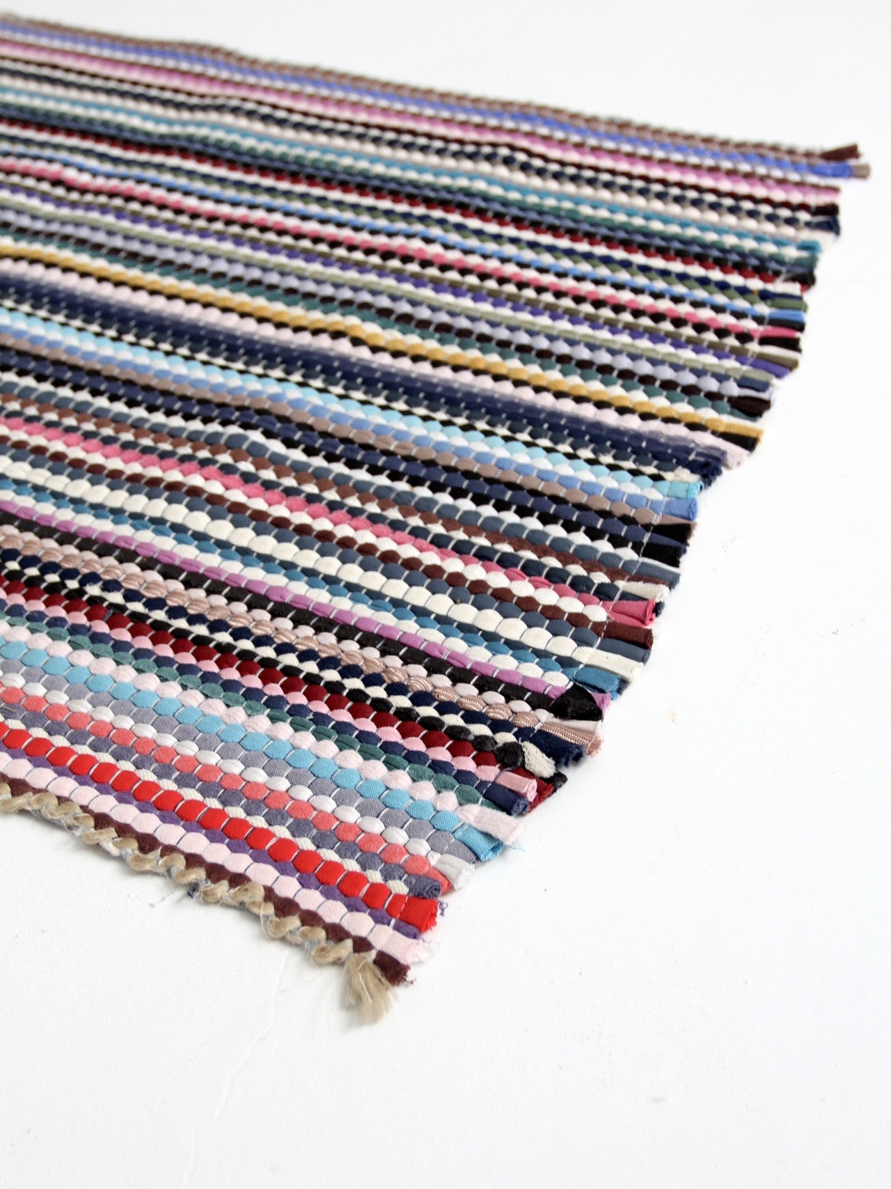 vintage throw rag rug – 86 Vintage